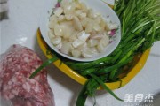 扇贝丁猪肉韭菜饺子馅